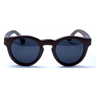 Hepburn - Brown Bamboo Sunglasses